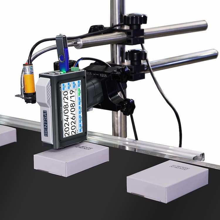 Equipo de marcaje y codificación industrial en línea de producción