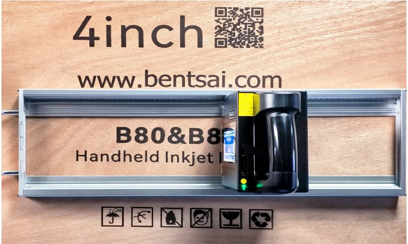 Marcado en tabla de madera con impresora Bentsai portátil